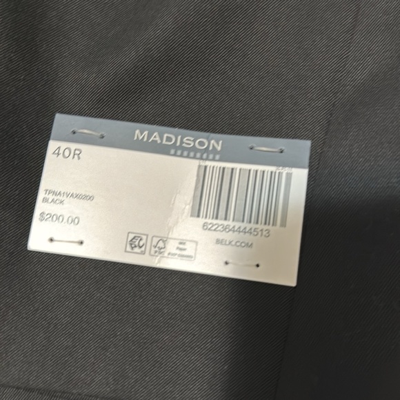 Madison black tie options blazers Tuxedo Jacket polyester and nylon blend. - Picture 7 of 16